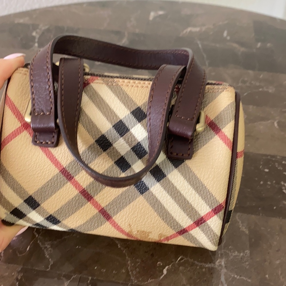 Burberry Mini Haymarket Check Boston